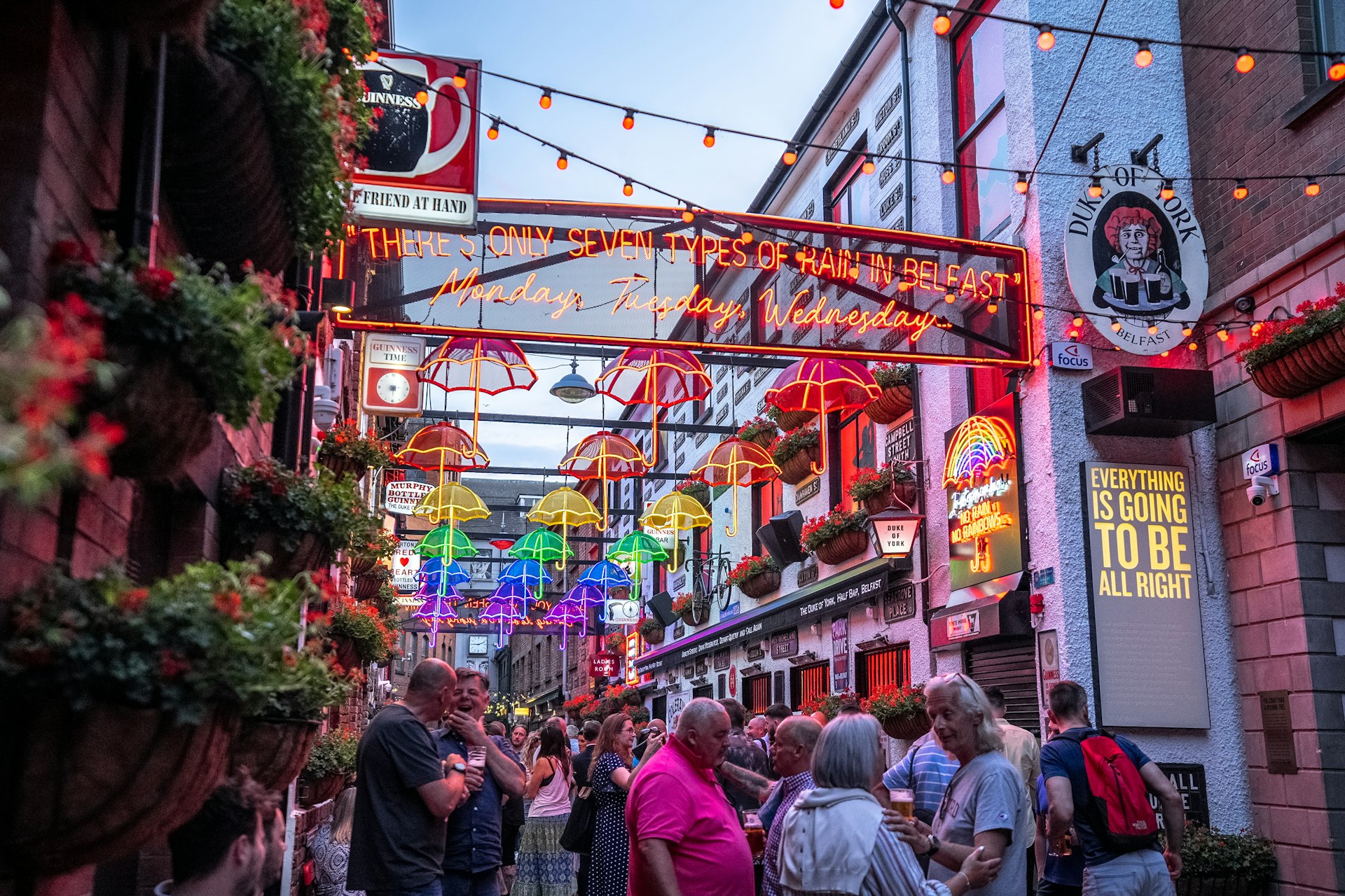 Traditional Belfast pub scene